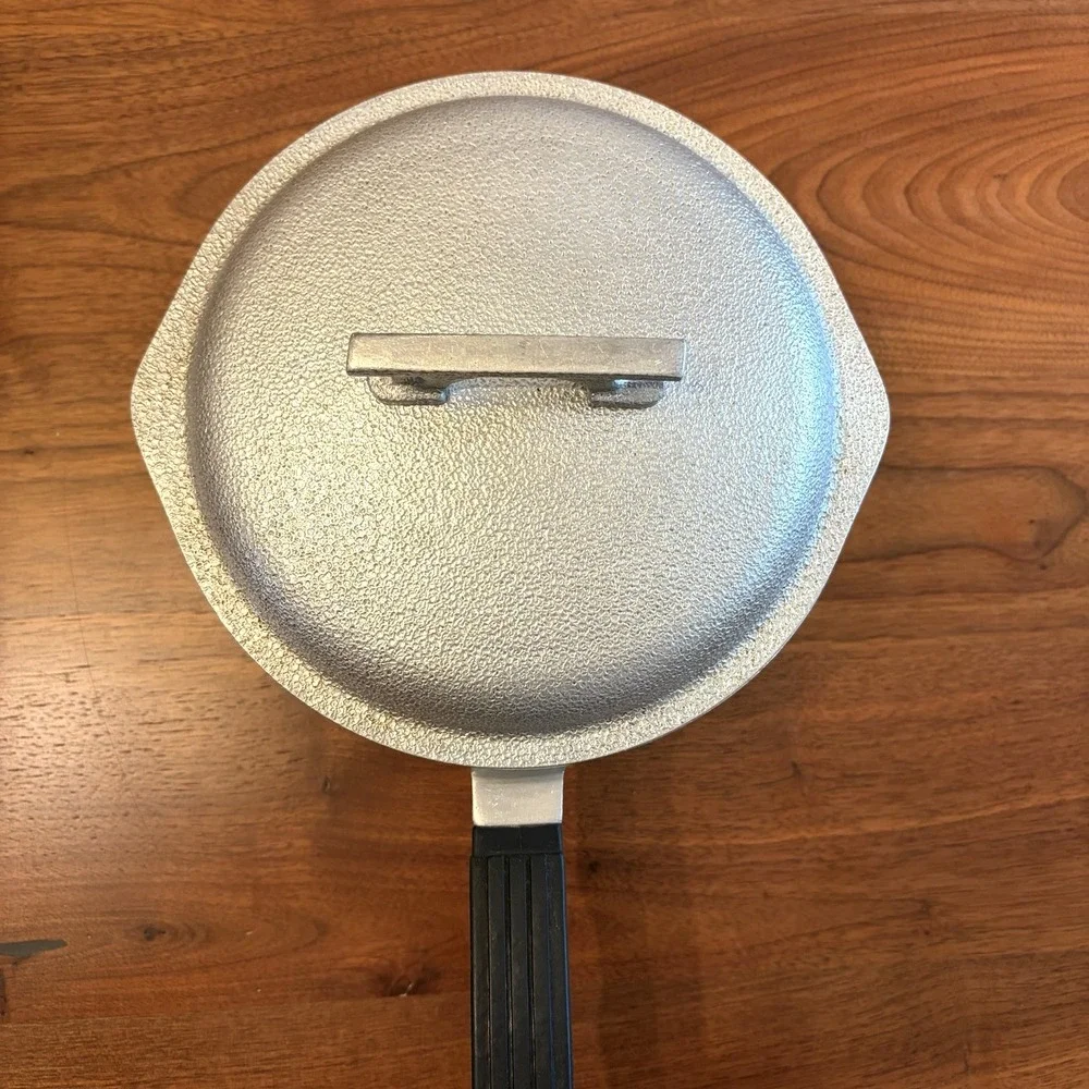 Vintage Queensware Hammered Cast Aluminum  Pot Pan with Cover